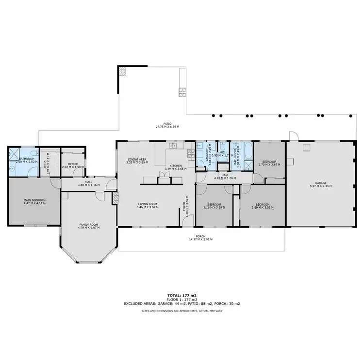 Floorplan of Homely rural property listing, 222 Chiltern-Rutherglen Road, Chiltern VIC 3683
