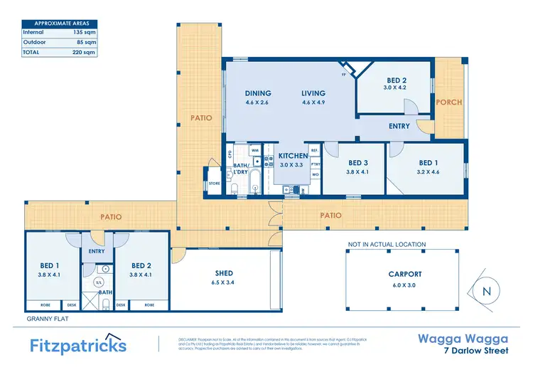 Floorplan of Homely house listing, 7 Darlow Street, Wagga Wagga NSW 2650