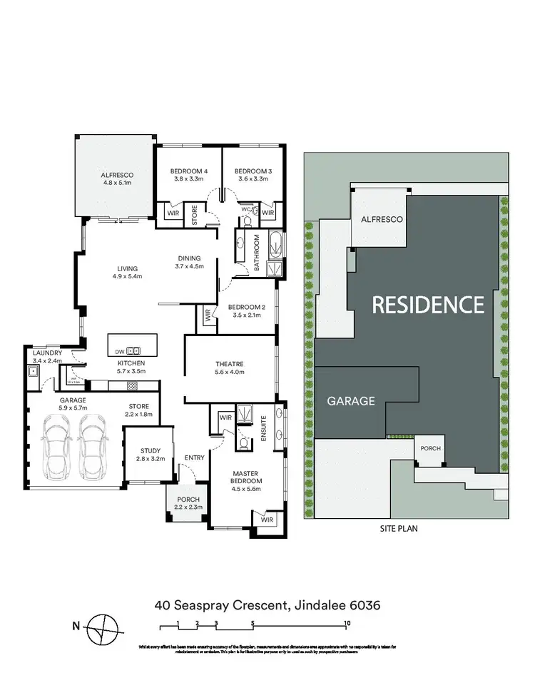 Floorplan of Homely house listing, 40 Seaspray Crescent, Jindalee WA 6036