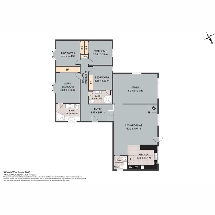 Floorplan of Homely house listing, 5 Cassia Way, Junee NSW 2663