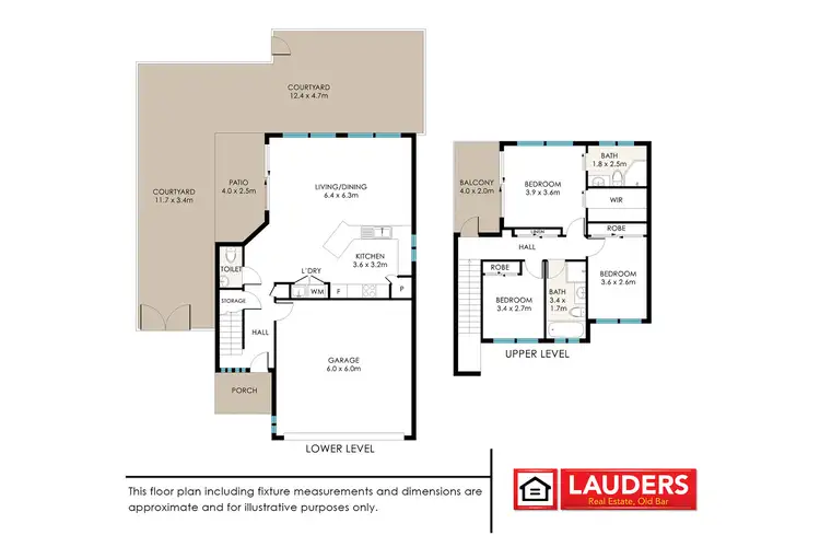 Floorplan of Homely townhouse listing, 1/2 Mistral Place, Old Bar NSW 2430