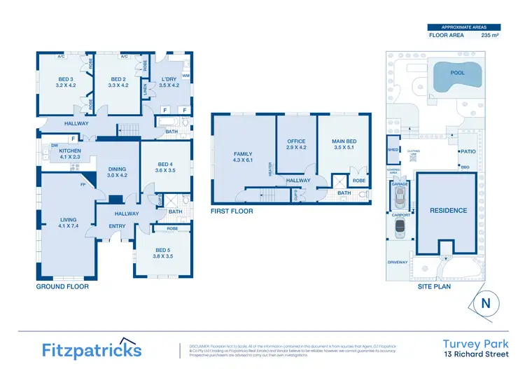 Floorplan of Homely house listing, 13 Richard Street, Turvey Park NSW 2650