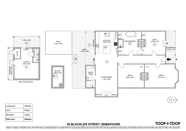 Floorplan of Homely house listing, 30 Blackler Street, Semaphore SA 5019