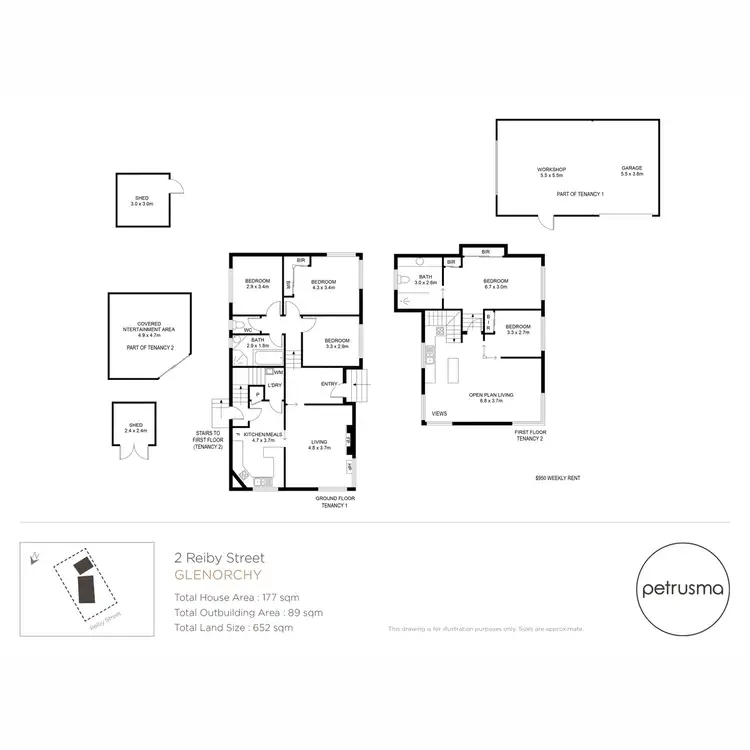 Floorplan of Homely house listing, 2 Reiby Street, Glenorchy TAS 7010