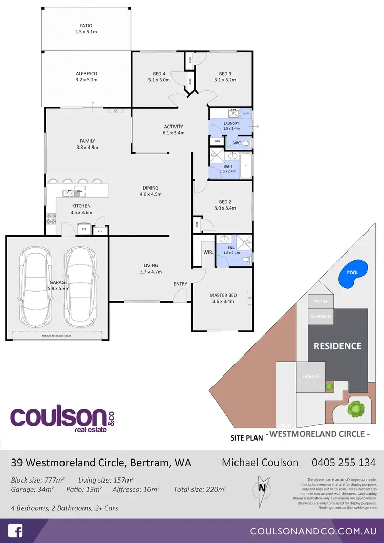 Floorplan of Homely house listing, 39 Westmoreland Circle, Bertram WA 6167