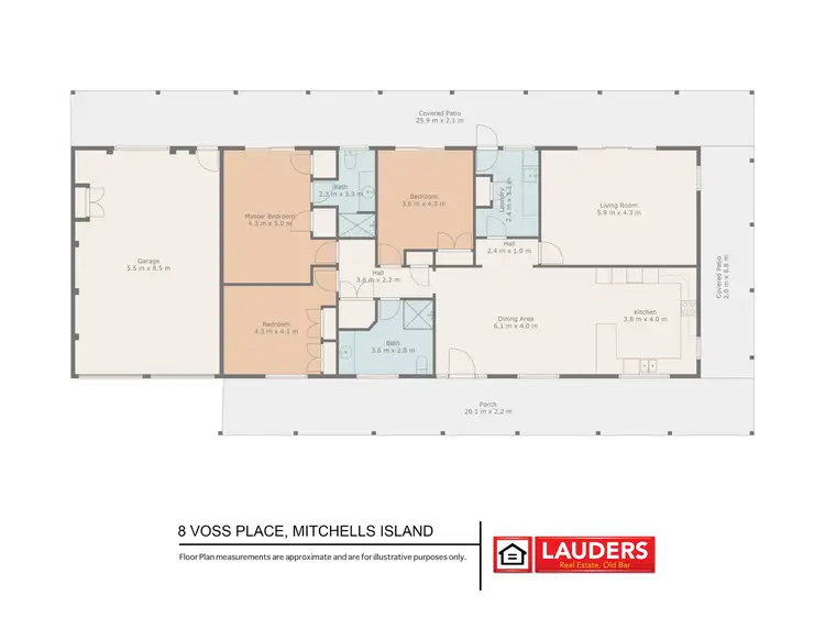Floorplan of Homely house listing, 8 Voss Place, Mitchells Island NSW 2430