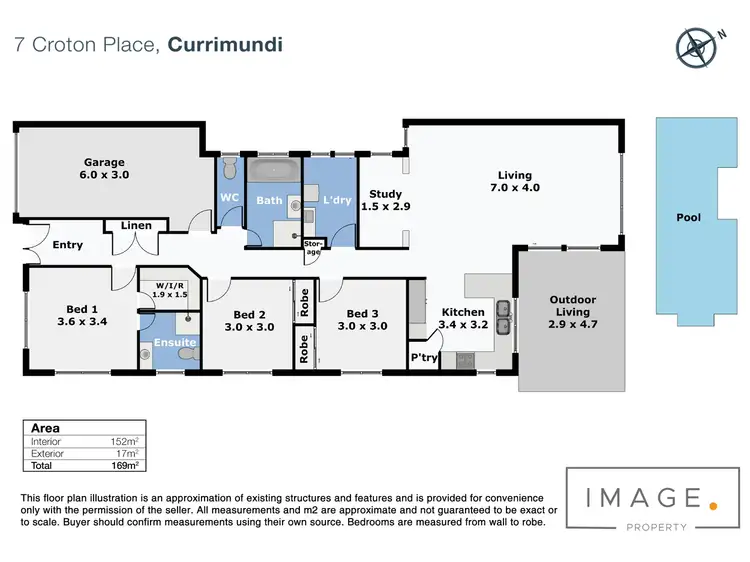 Floorplan of Homely house listing, 7 Croton Place, Currimundi QLD 4551