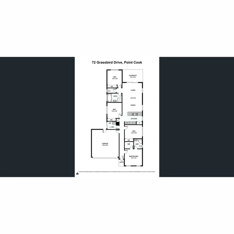 Floorplan of Homely house listing, 72 Grassbird Drive, Point Cook VIC 3030