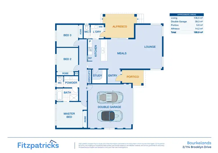 Floorplan of Homely unit listing, 2/114 Brooklyn Drive, Bourkelands NSW 2650
