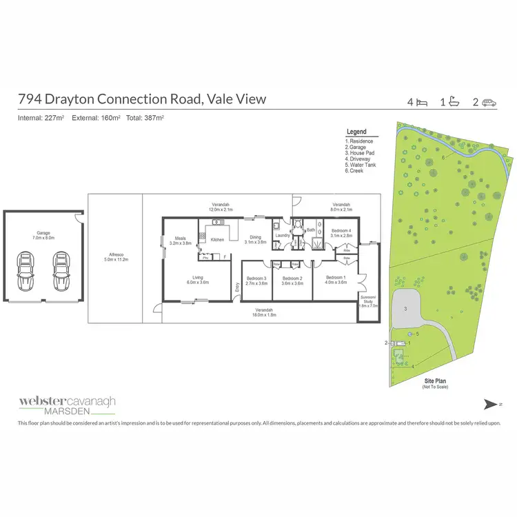 Floorplan of Homely rural property listing, 794 Drayton Connection Road, Vale View QLD 4352