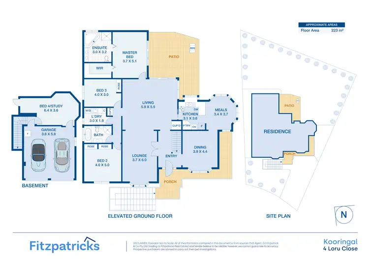 Floorplan of Homely house listing, 4 Loru Close, Kooringal NSW 2650