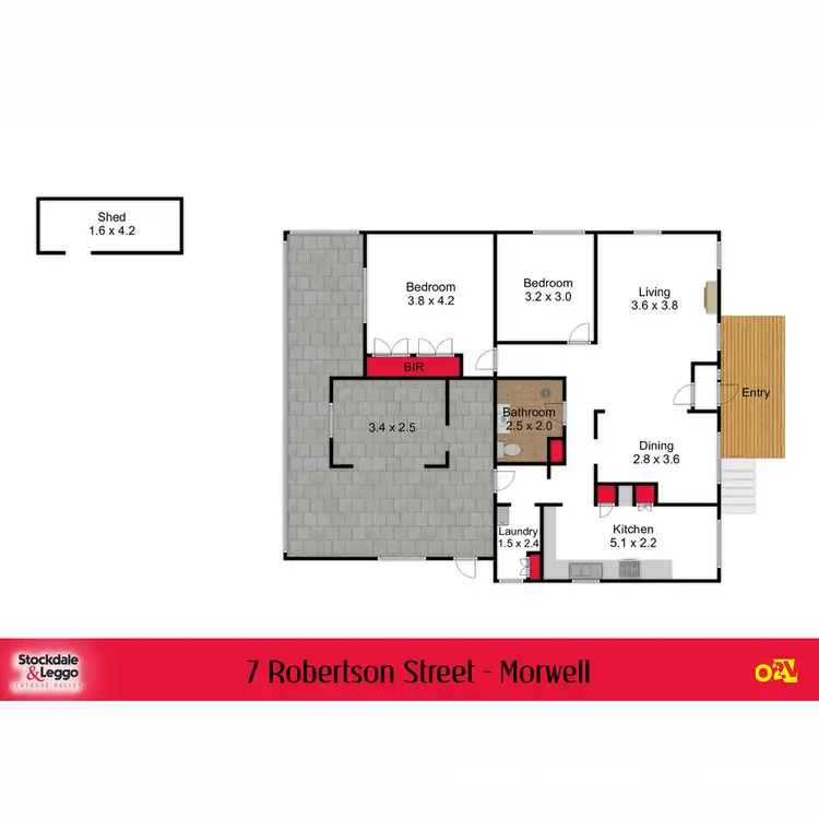 Floorplan of Homely house listing, 7 Robertson Street, Morwell VIC 3840