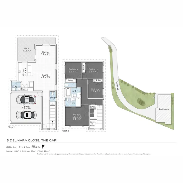 Floorplan of Homely house listing, 5 Delmara Close, The Gap QLD 4061