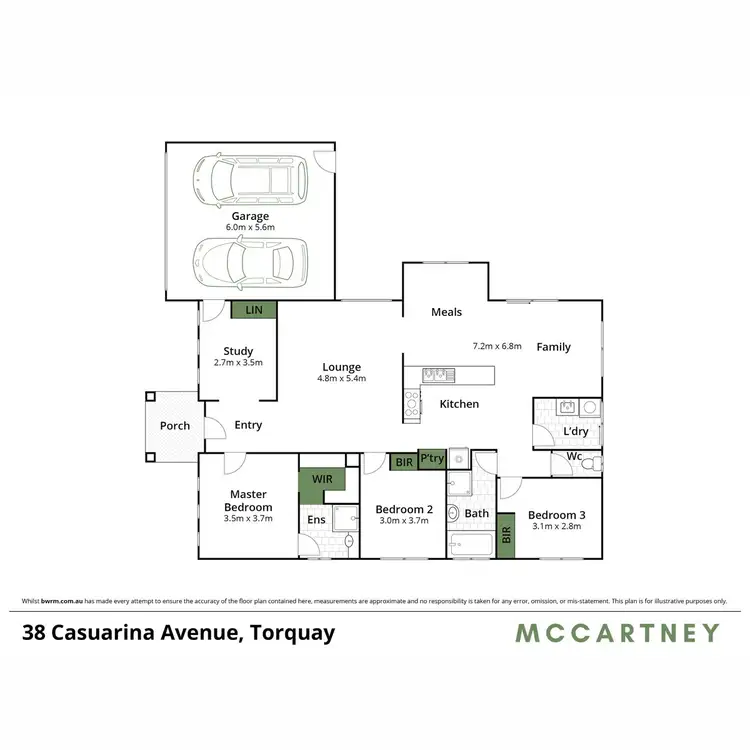 Floorplan of Homely house listing, 38 Casuarina Avenue, Torquay VIC 3228