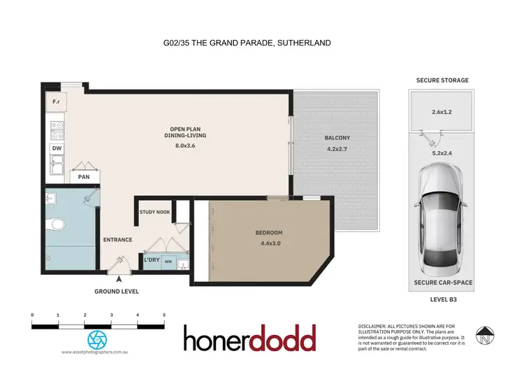 Floorplan of Homely apartment listing, G02/35 The Grand Parade, Sutherland NSW 2232
