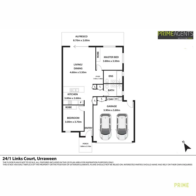 Floorplan of Homely unit listing, 24/1 Links Court, Urraween QLD 4655