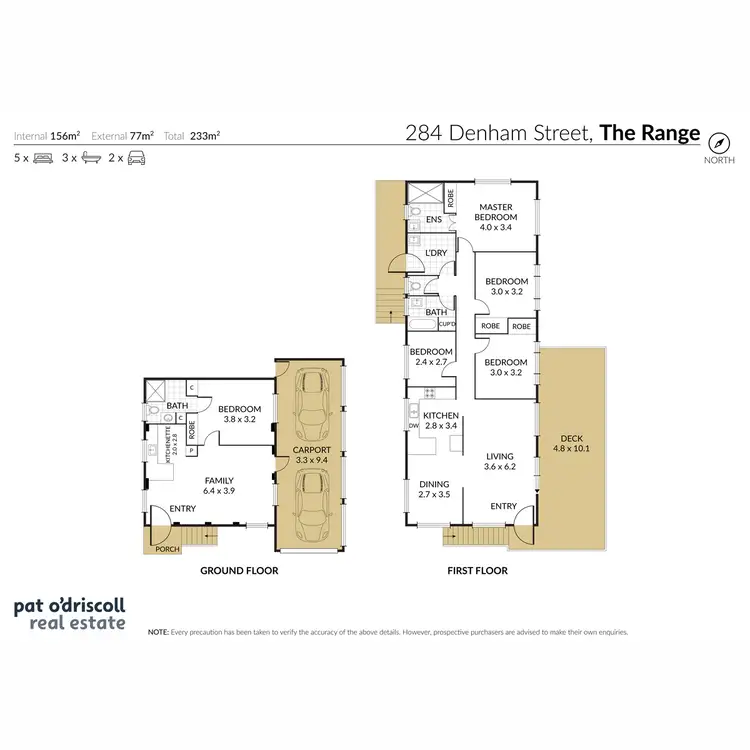 Floorplan of Homely house listing, 284 Denham Street Extended, The Range QLD 4700