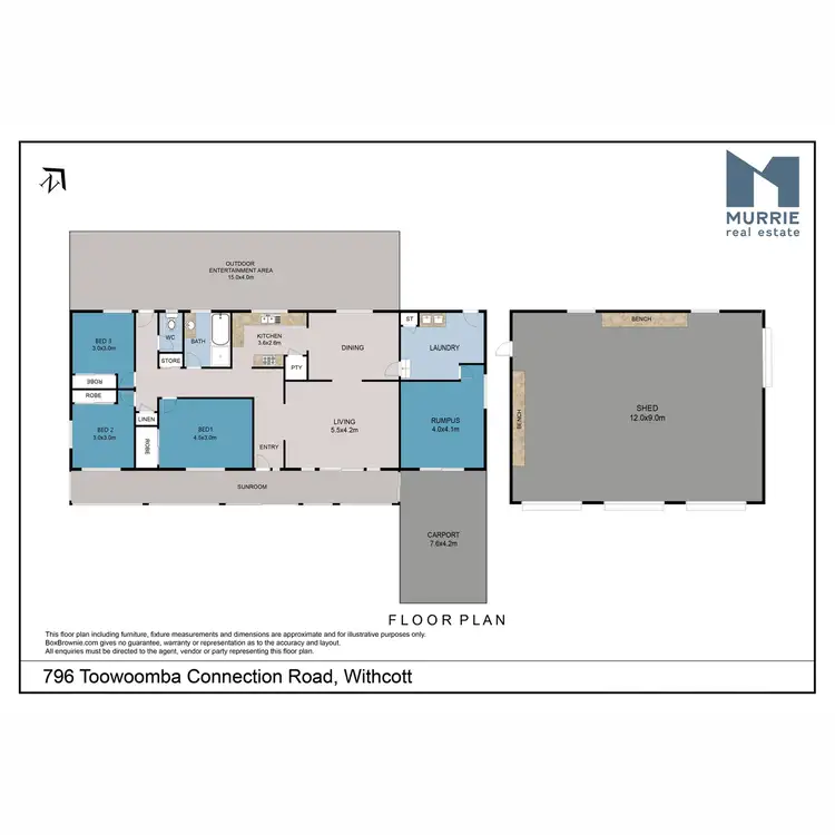 Floorplan of Homely house listing, 796 Toowoomba Connection Road, Withcott QLD 4352