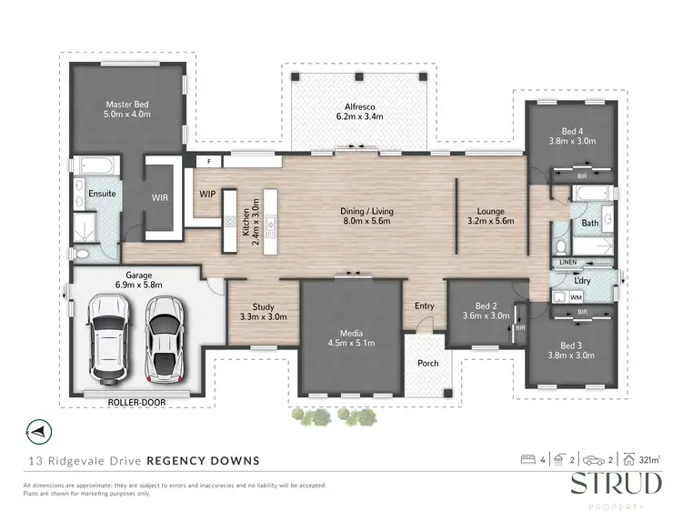 Floorplan of Homely house listing, 13 Ridgevale Drive, Regency Downs QLD 4341