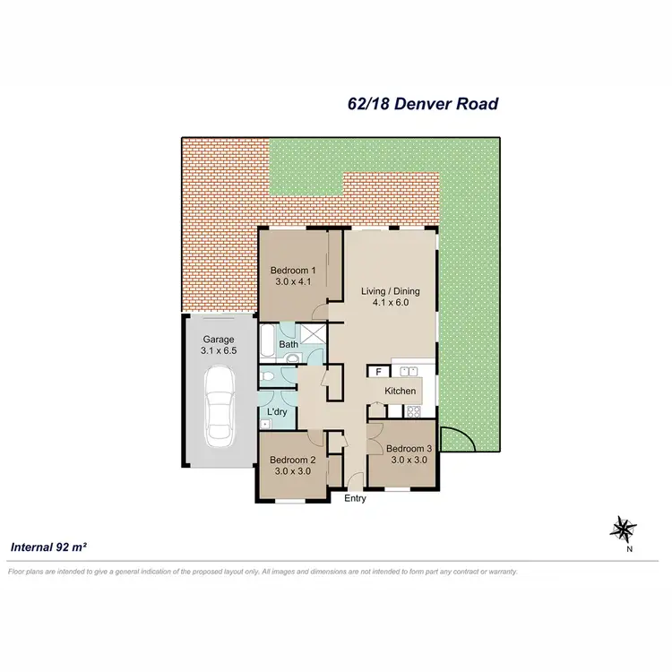 Floorplan of Homely villa listing, 62/18 Denver Road, Carseldine QLD 4034