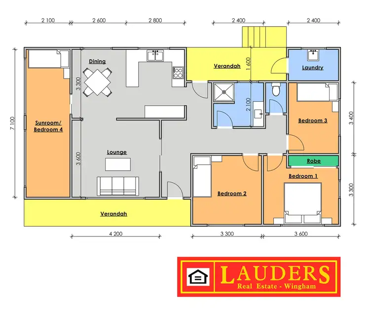 Floorplan of Homely house listing, 14-16 Bent Street, Wingham NSW 2429