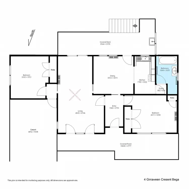 Floorplan of Homely house listing, 4 Girraween Crescent, Bega NSW 2550