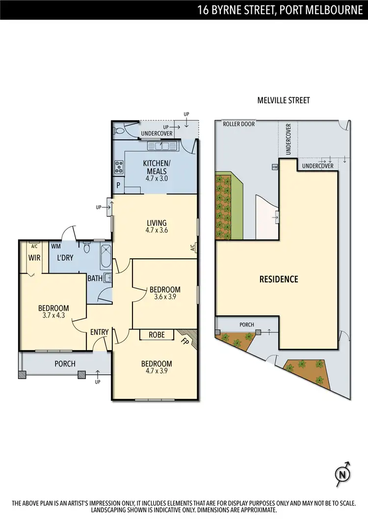 Floorplan of Homely house listing, 16 Byrne Street, Port Melbourne VIC 3207