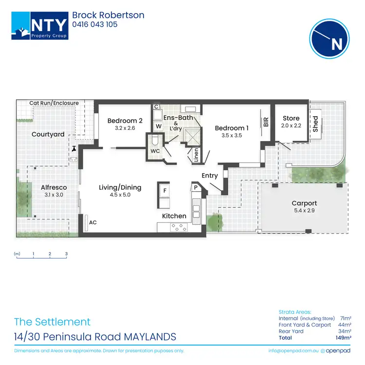 Floorplan of Homely villa listing, 14/30 Peninsula Road, Maylands WA 6051