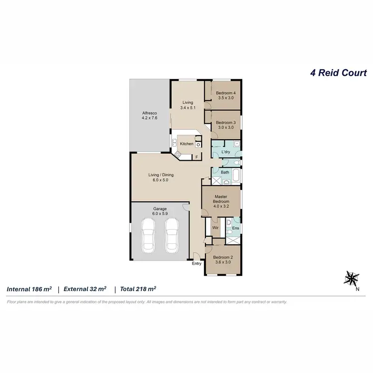 Floorplan of Homely house listing, 4 Reid Court, Bracken Ridge QLD 4017