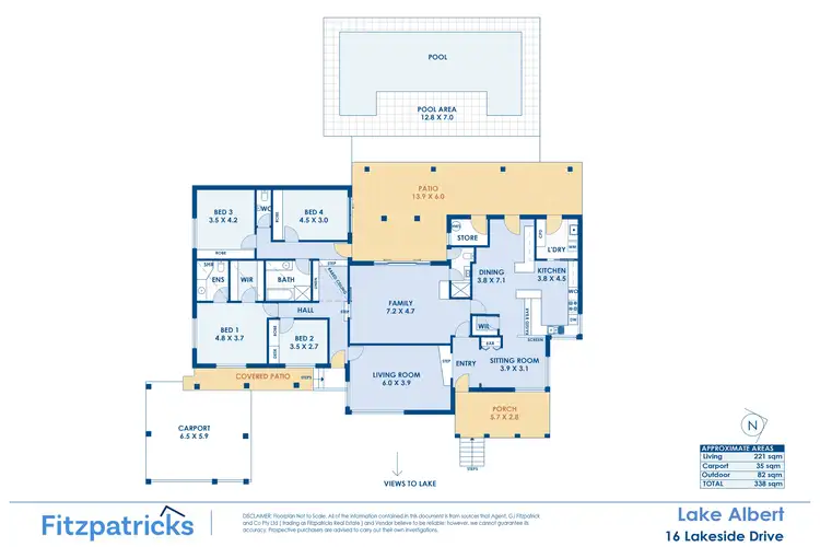 Floorplan of Homely house listing, 16 Lakeside Drive, Lake Albert NSW 2650