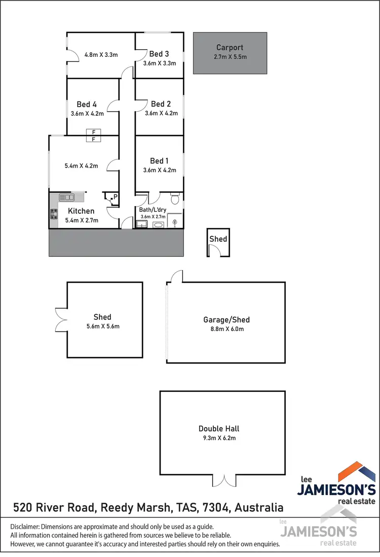 Floorplan of Homely house listing, 520 River Road, Reedy Marsh TAS 7304