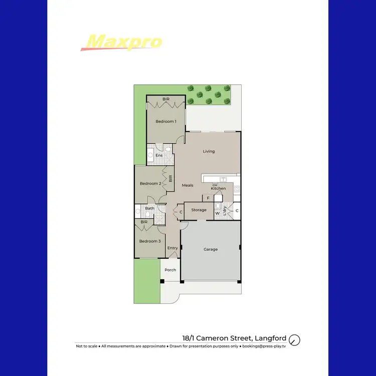Floorplan of Homely villa listing, 18/1 Cameron Street, Langford WA 6147