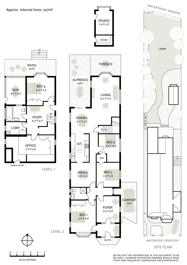 Floorplan of Homely house listing, 43 Waterside Crescent, Earlwood NSW 2206