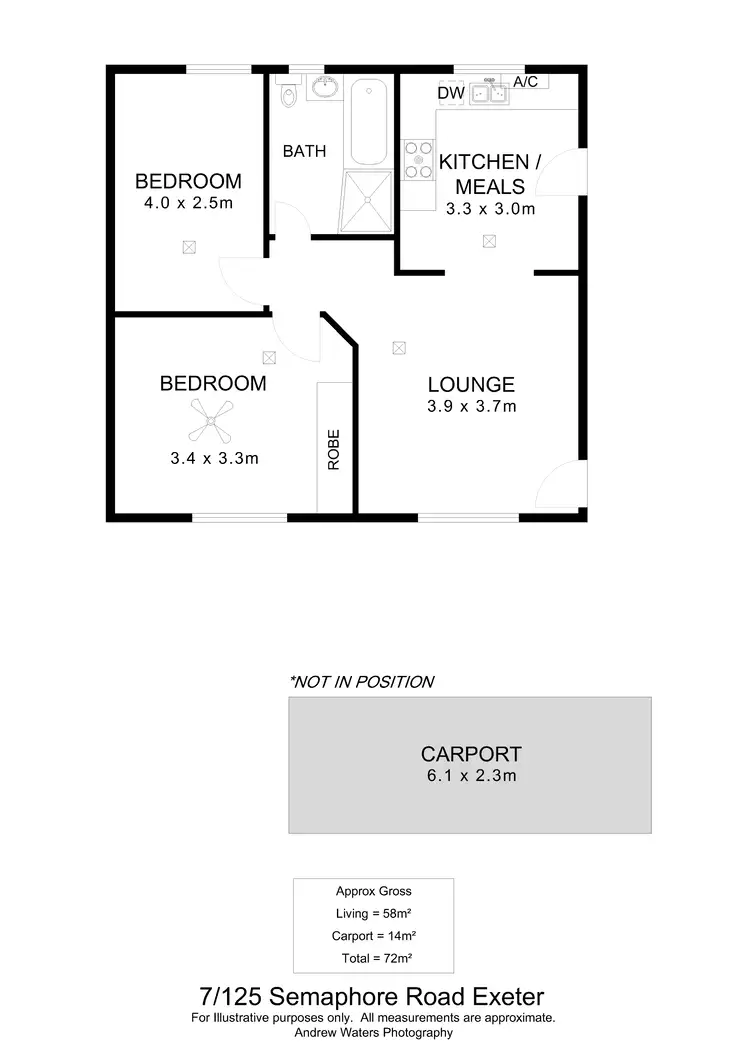 Floorplan of Homely unit listing, 7/125 Semaphore Road, Semaphore SA 5019