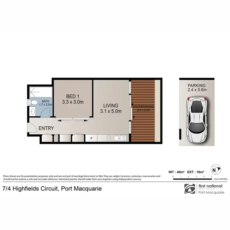 Floorplan of Homely unit listing, 7/4 Highfields Circuit, Port Macquarie NSW 2444