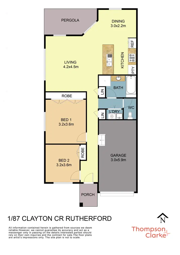Floorplan of Homely house listing, 1/87 Clayton Crescent, Rutherford NSW 2320