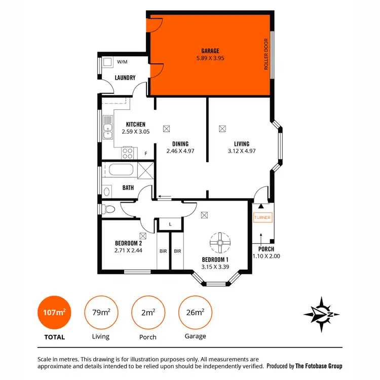 Floorplan of Homely unit listing, 1/31 Yeronga Avenue, Kensington Park SA 5068