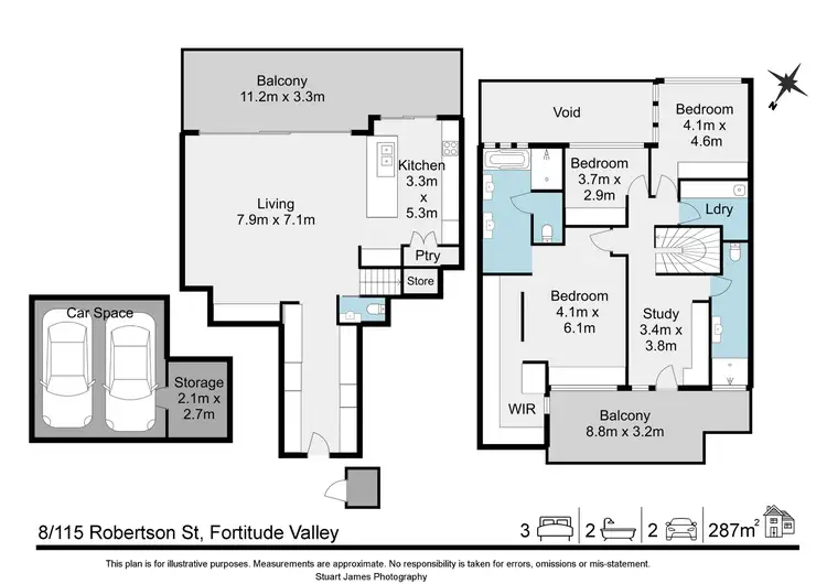 Floorplan of Homely apartment listing, 8/115 Robertson Street, Fortitude Valley QLD 4006