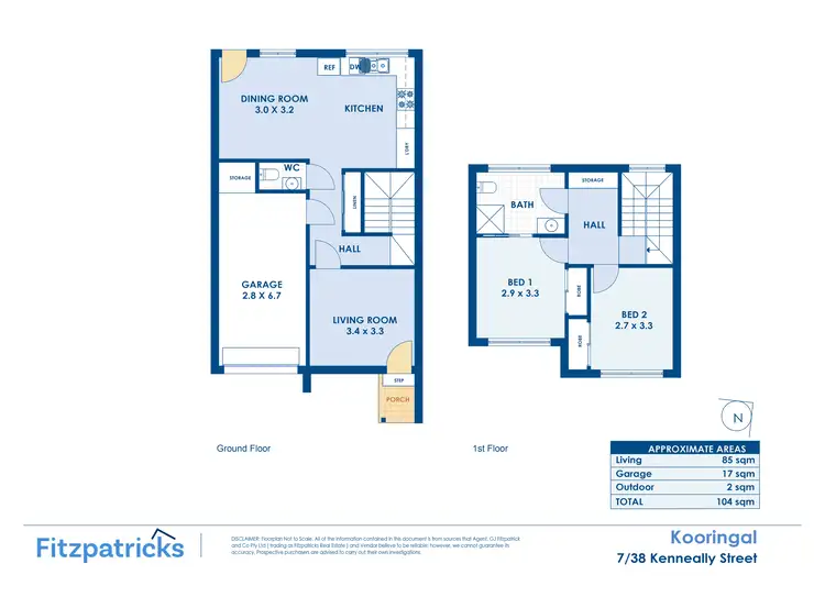 Floorplan of Homely unit listing, 7/38 Kenneally Street, Kooringal NSW 2650