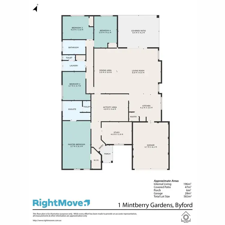 Floorplan of Homely house listing, 1 Mintberry Gardens, Byford WA 6122