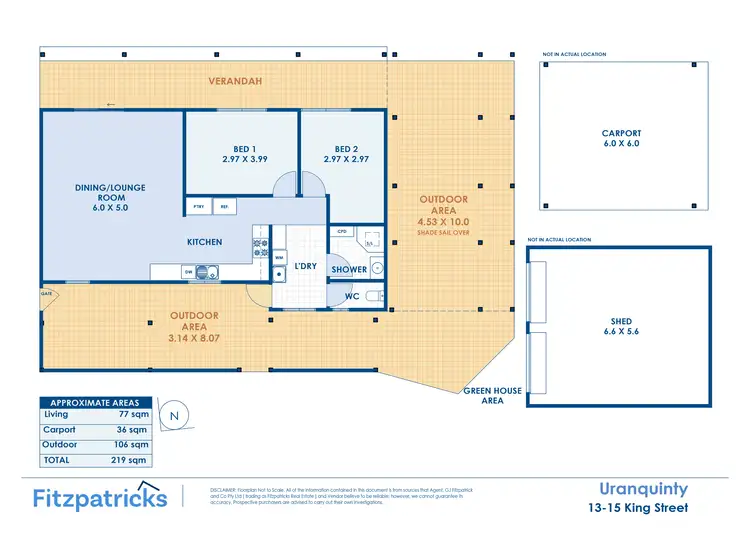 Floorplan of Homely house listing, 13-15 King Street, Uranquinty NSW 2652