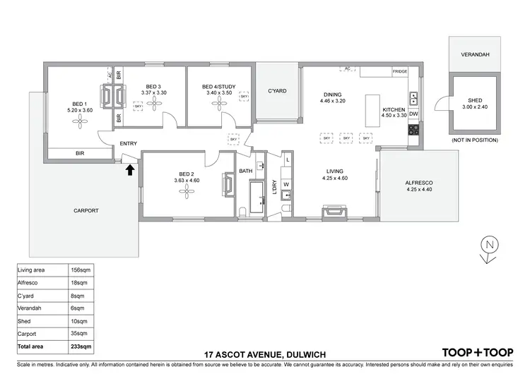 Floorplan of Homely house listing, 17 Ascot Avenue, Dulwich SA 5065