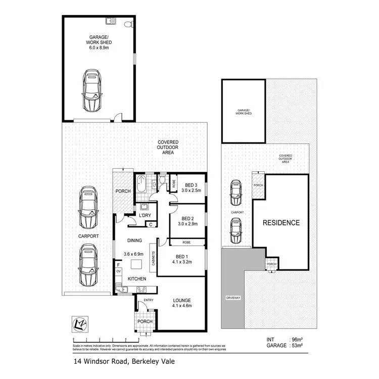 Floorplan of Homely house listing, 14 Windsor Road, Berkeley Vale NSW 2261