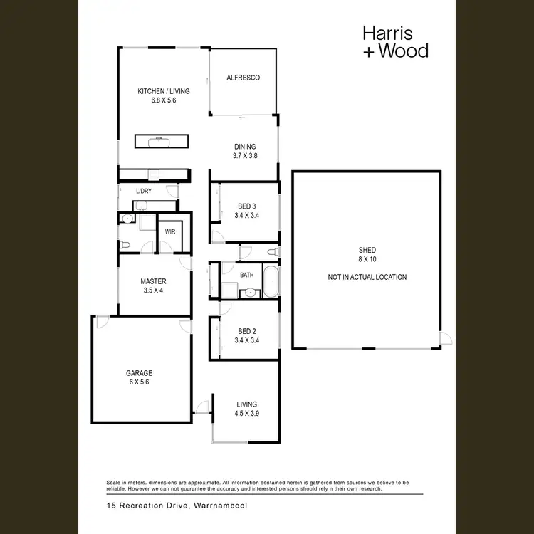 Floorplan of Homely house listing, 15 Recreation Drive, Warrnambool VIC 3280