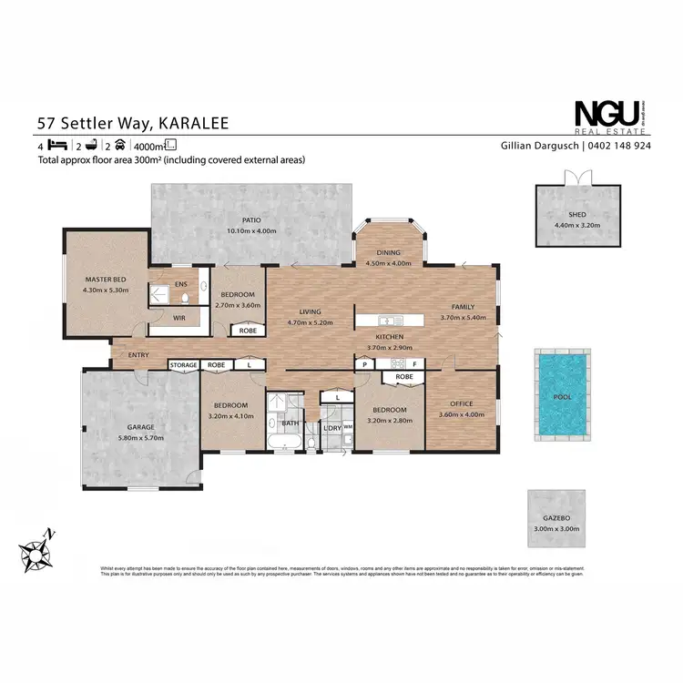Floorplan of Homely house listing, 57 Settler Way, Karalee QLD 4306