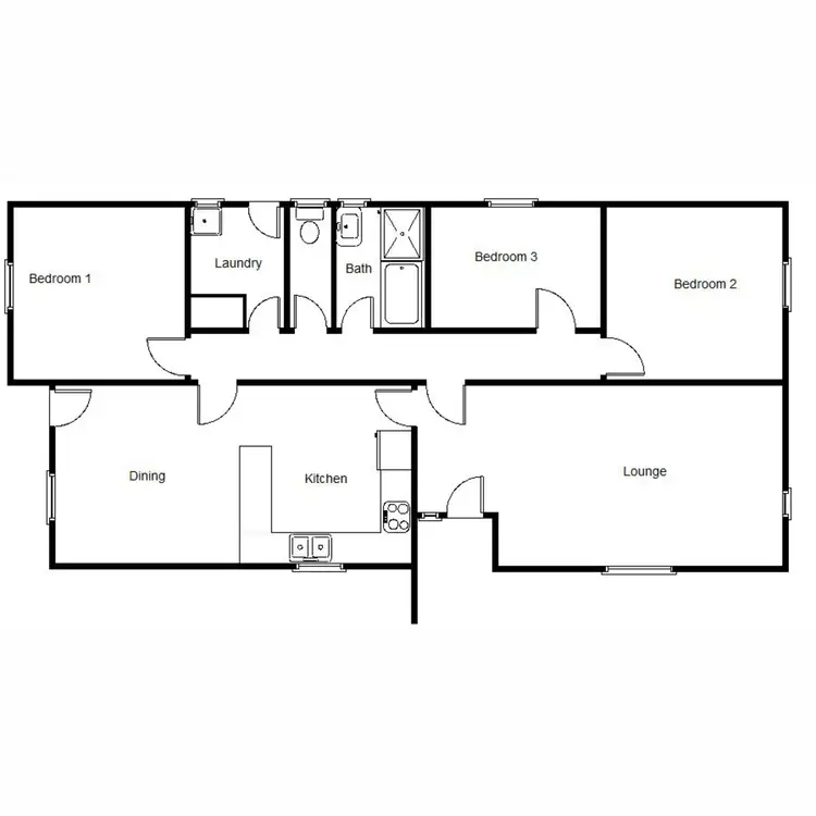 Floorplan of Homely house listing, 13 Butler Crescent, Port Augusta West SA 5700