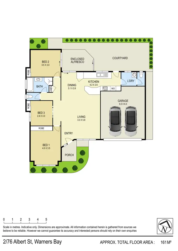 Floorplan of Homely villa listing, 2/76 Albert Street, Warners Bay NSW 2282