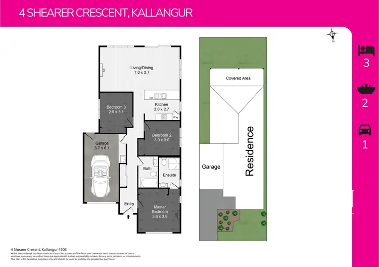 Floorplan of Homely house listing, 4 Shearer Crescent, Kallangur QLD 4503