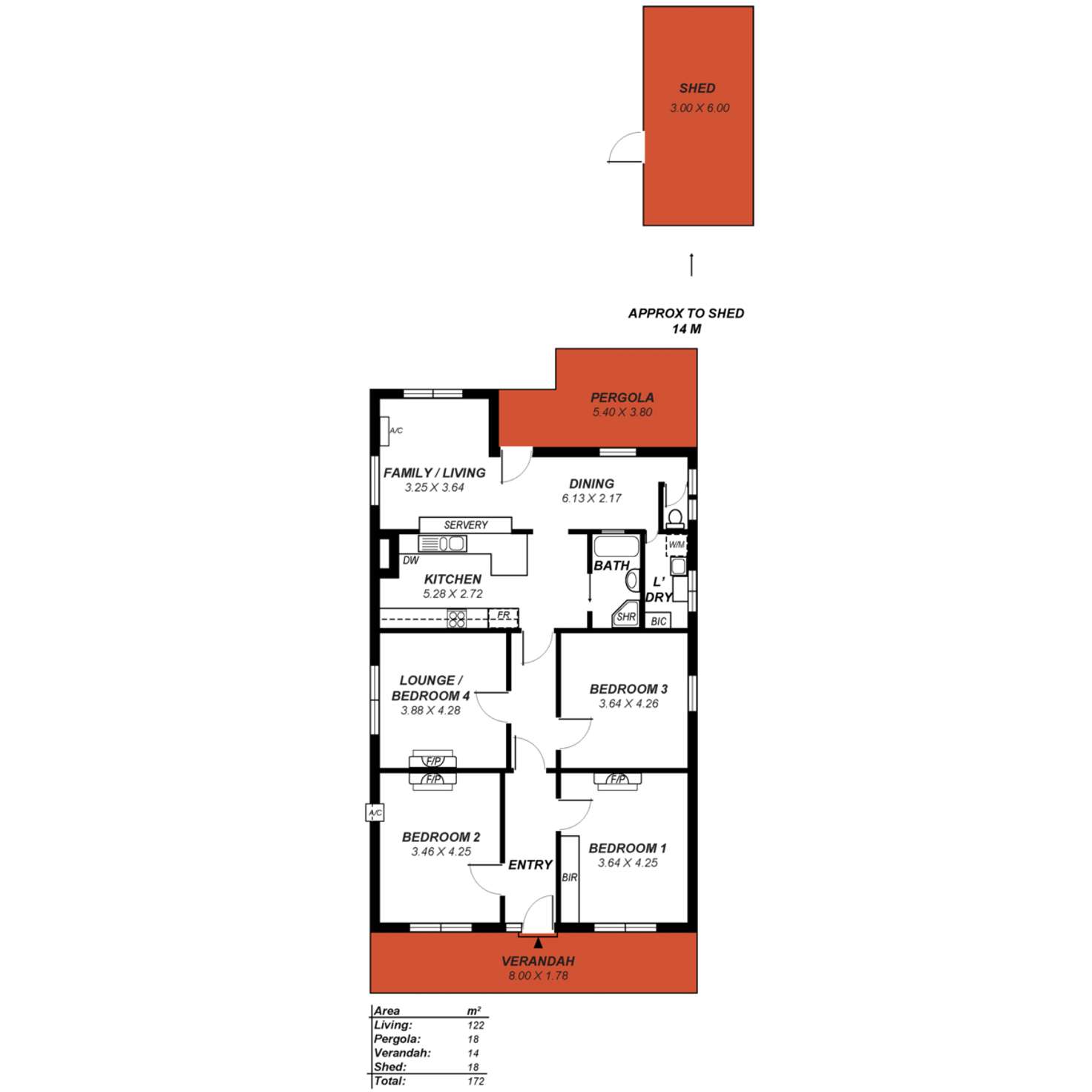 Floorplan of Homely house listing, 34 Rowell Crescent, West Croydon SA 5008