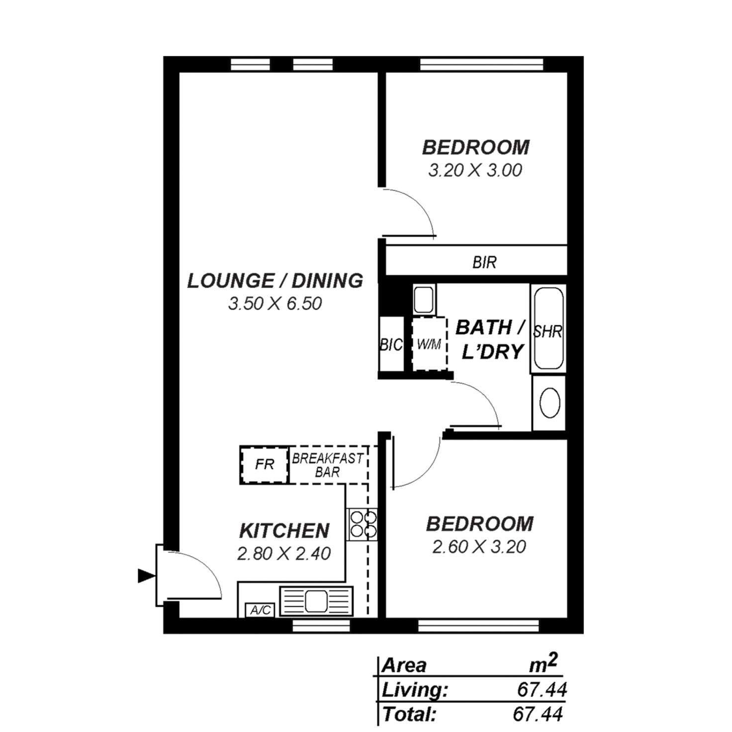Floorplan of Homely unit listing, 38/274 South Terrace, Adelaide SA 5000